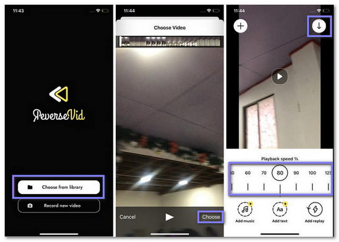 Reverse Vid Reverse A Video on iPhone Or Android