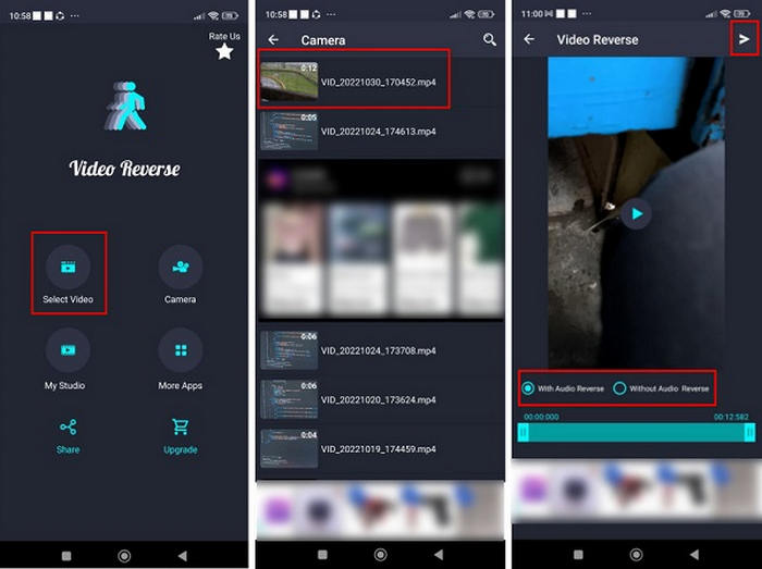 Reverse Video on Android