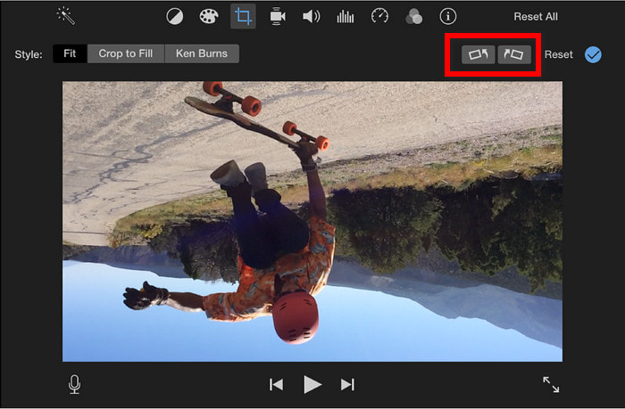 iMovie Rotate