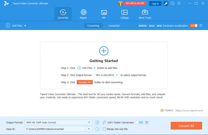 Tipard Video Converter Ultimate Interface