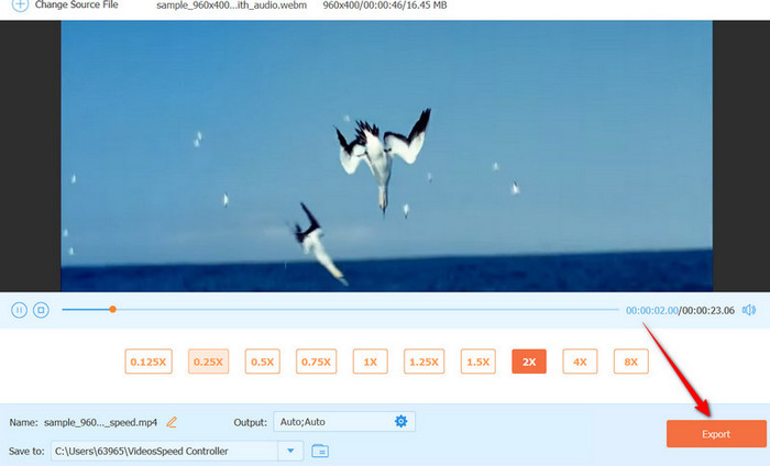 Export Time Lapse Video