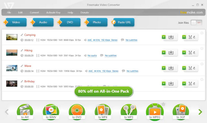 Video Converter Freemake