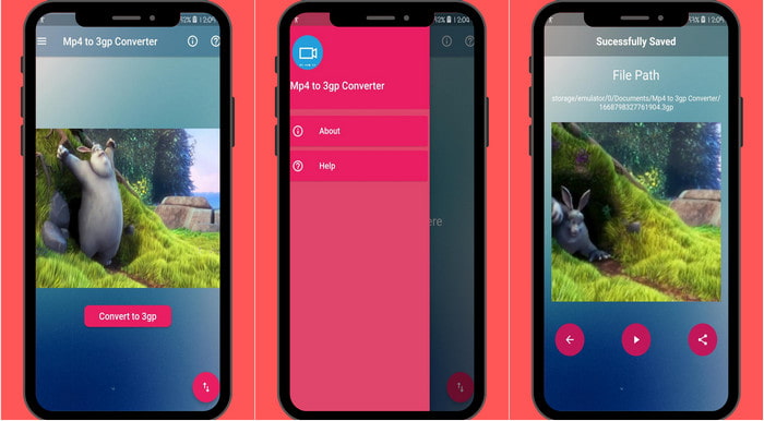 MP4 To 3GP Converter App
