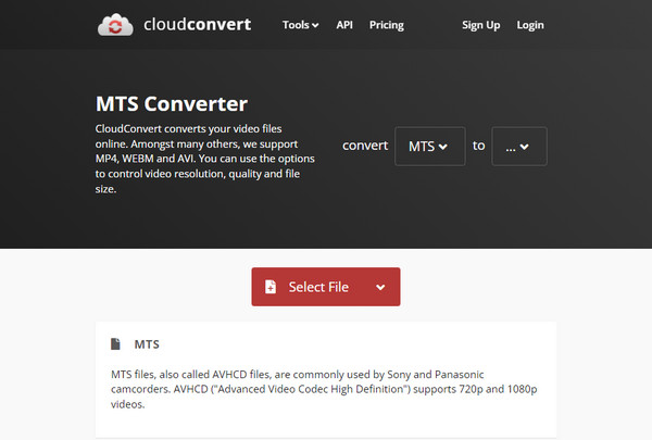 CloudConvert.com MP4 To MTS