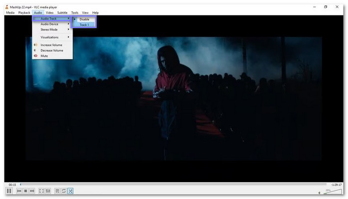 Disable And Enable The Audio Track