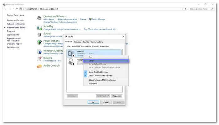 Enable Your Sound Device
