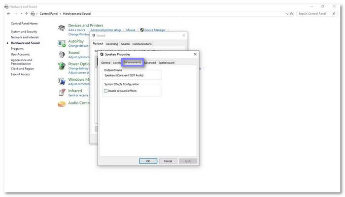 Turn Off All Sound Enhancements