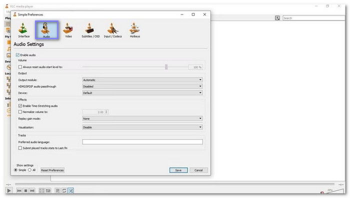 Turn On Audio Or Unmute Audio In VLC