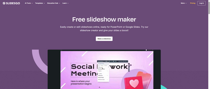 Slidesgo Interface