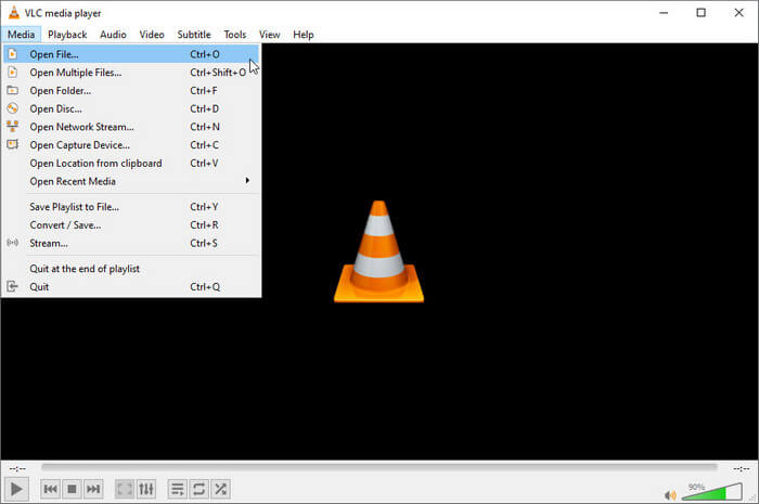 Open M4V VLC