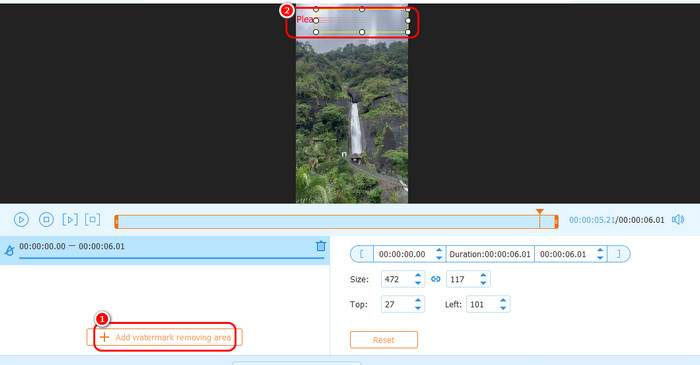 Add Watermark Removing Area Option Tipard