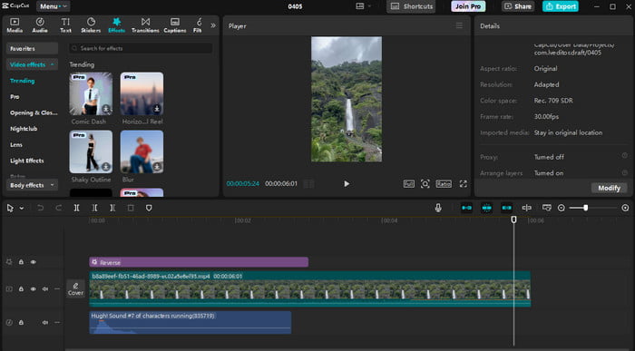 CapCut Video Enhancer