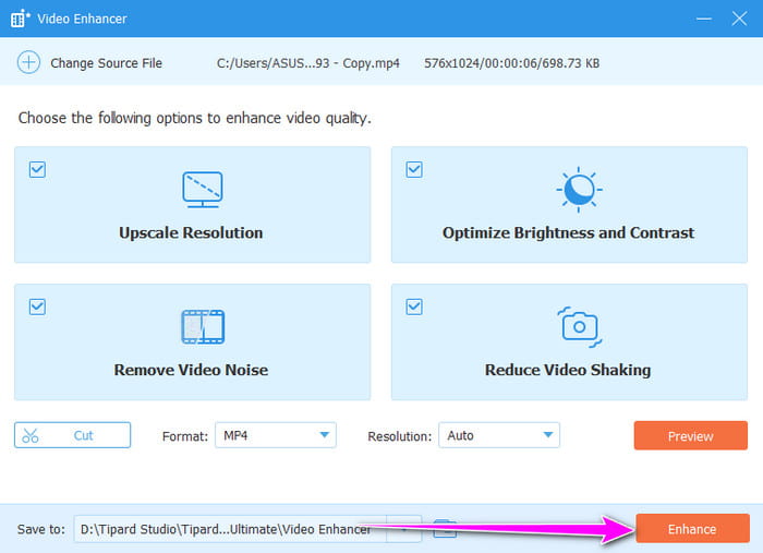Enhance Video Tipard