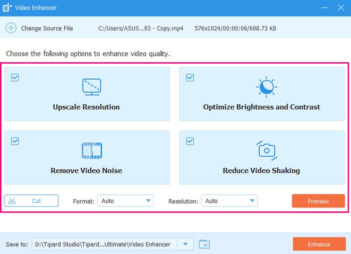 Sharpen Video Tipard