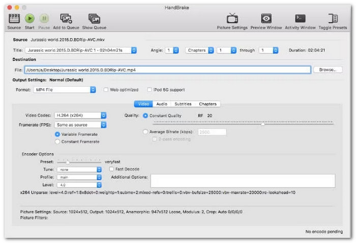 HandBrake Best TS to MKV Conversion Method