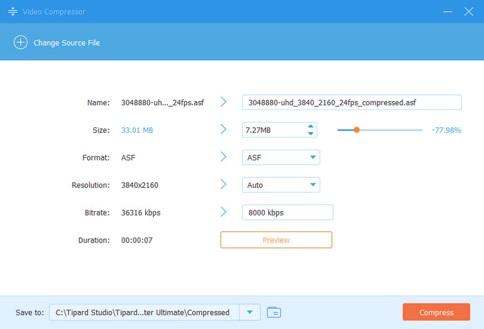 Tipard Video Compressor