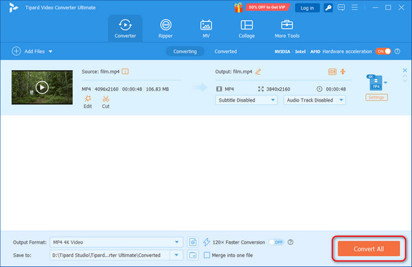 Resize Video in Tipard