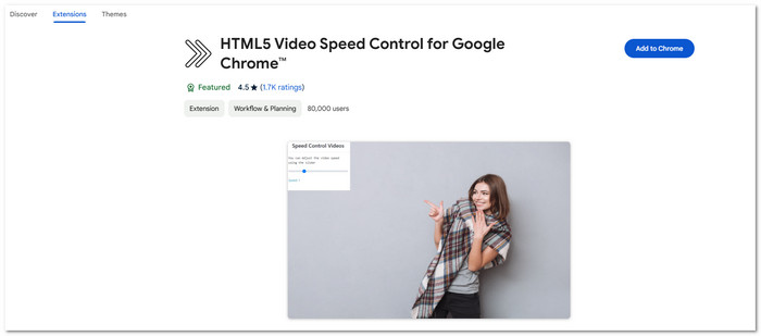 HTML5 Video Speed Control