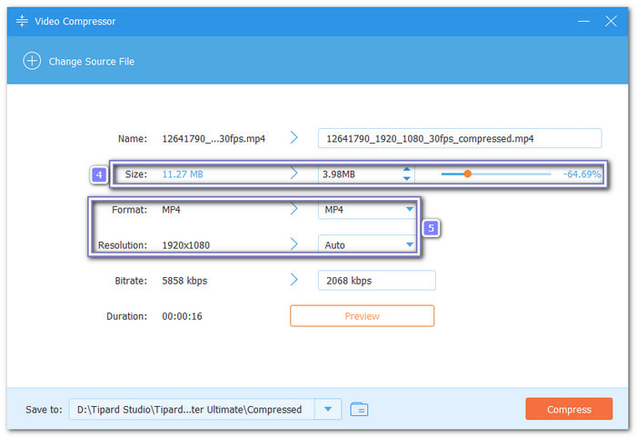 Adjust The Video Size