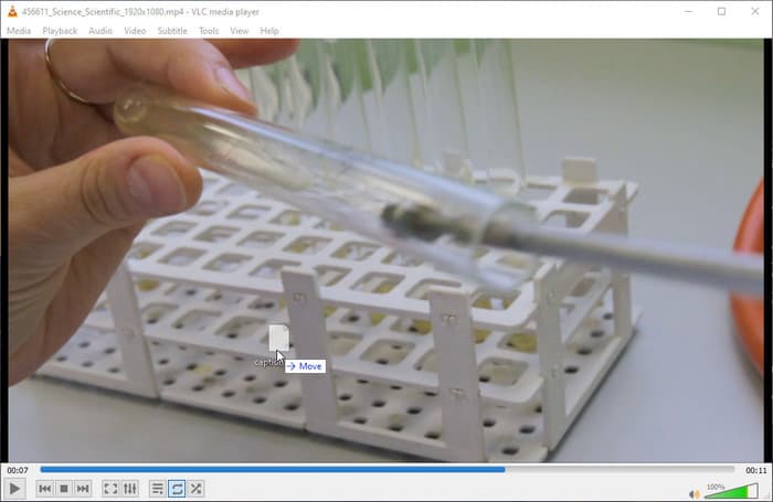 Drag VLC Subtitle