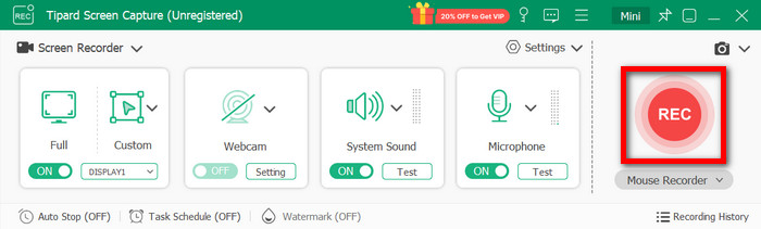 Record Button Tipard