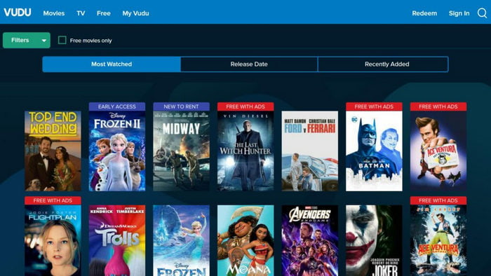 VUDU Interface