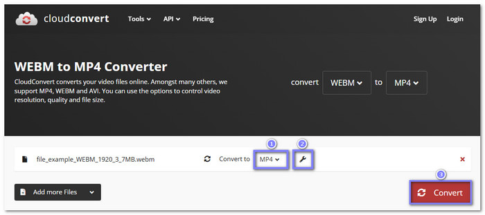 Cloudconvert Convert Webm to Mp4
